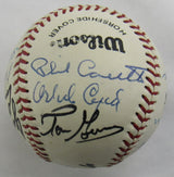 Circa 1980's Old-Timers Reunion George Bush 41 , Juan Marichal Enos Slaughter +15 Signed Auto Baseball JSA LOA B18955