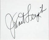 Janet Leigh & Anthony Perkins Psycho Signed 3x5 Index Card Framed Display BAS