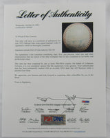 Mel Ott Augie Galan Len Attyd +16 Signed Auto Baseball PSA/DNA LOA S09585