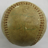 Thurman Munson Gene Michael Walt Williams Signed Auto Baseball JSA LOA B10484