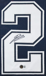 Daron Bland Authentic Signed Navy Pro Style Framed Jersey BAS Witnessed