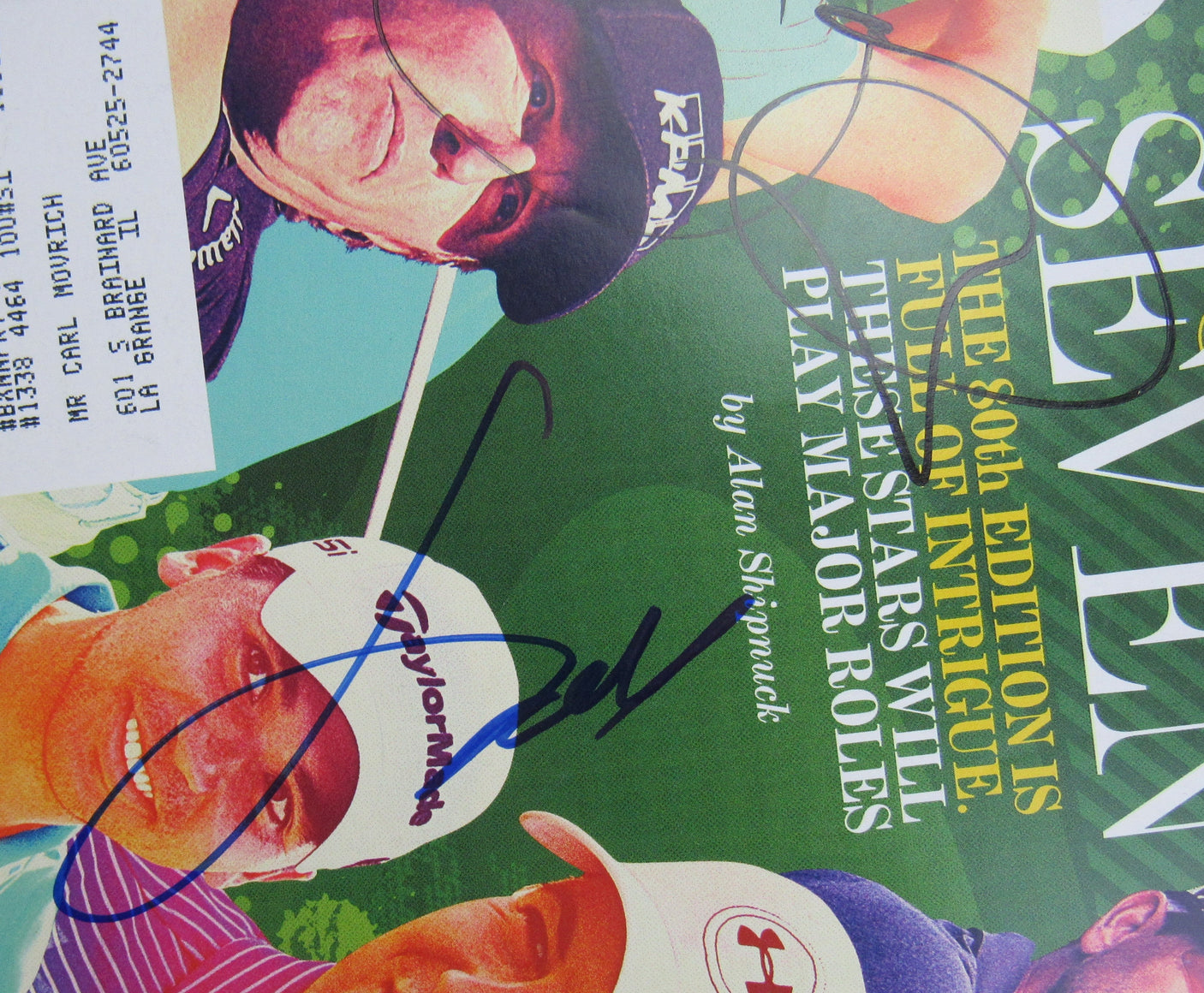 Jordan Spieth Jason Day Signed Auto Sports Illustrated Magazine JSA CF42608