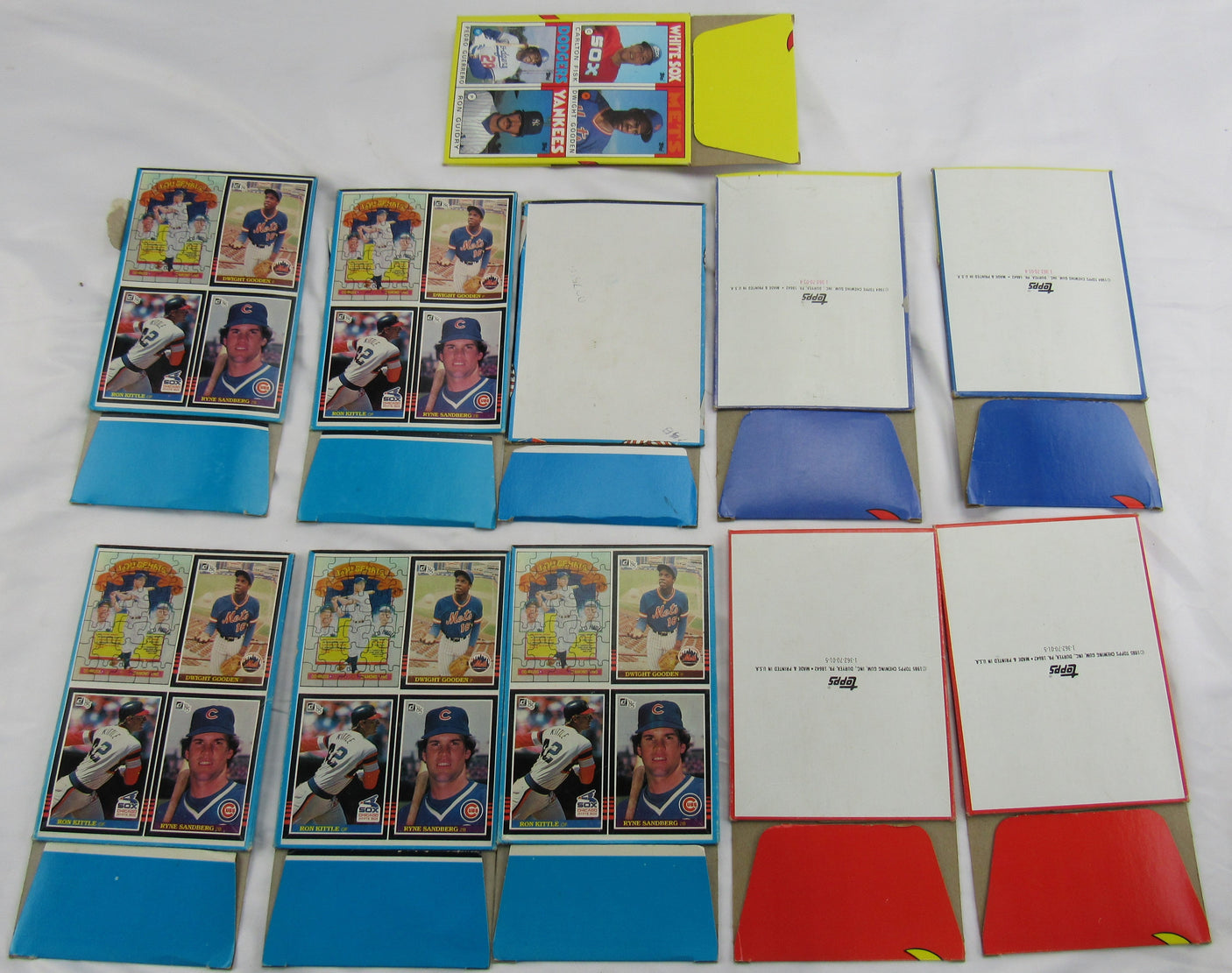1984 and 1985 Vintage Topps & Donruss Empty Baseball Wax Boxes - 11 Boxes