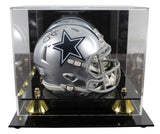 Cowboys Jimmy Johnson Authentic Signed Speed Mini Helmet w/ Case BAS Witnessed