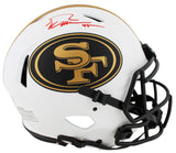 49ers George Kittle Signed Lunar F/S Speed Proline Helmet w/ Red Sig BAS Witness