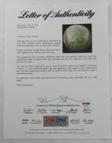 Roger Maris RC Larry Doby Minnie Minoso Hoyt Wilhelm +25 1958 Indians Team Signed Auto Baseball PSA/DNA LOA V04730