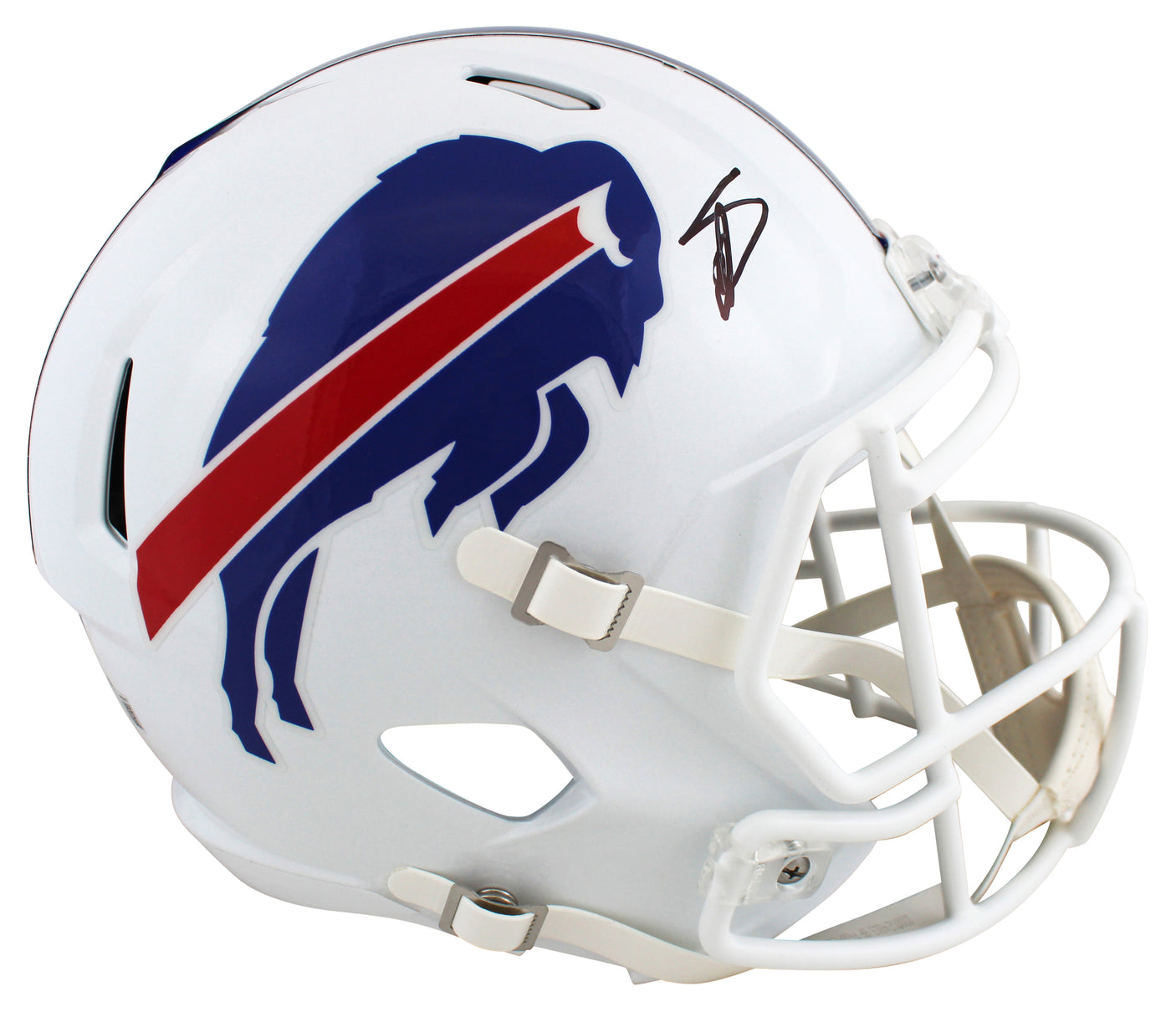 Bills Stefon Diggs Authentic Signed Full Size Speed Rep Helmet BAS Witnessed
