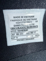 Giannis Antetokounmpo Autographed 2024 Player Exclusive (PE) Promo Black, Flat Silver & White Nike Zoom Freak 6 Shoes Milwaukee Bucks Size 17 Beckett BAS Witness Stock #252735