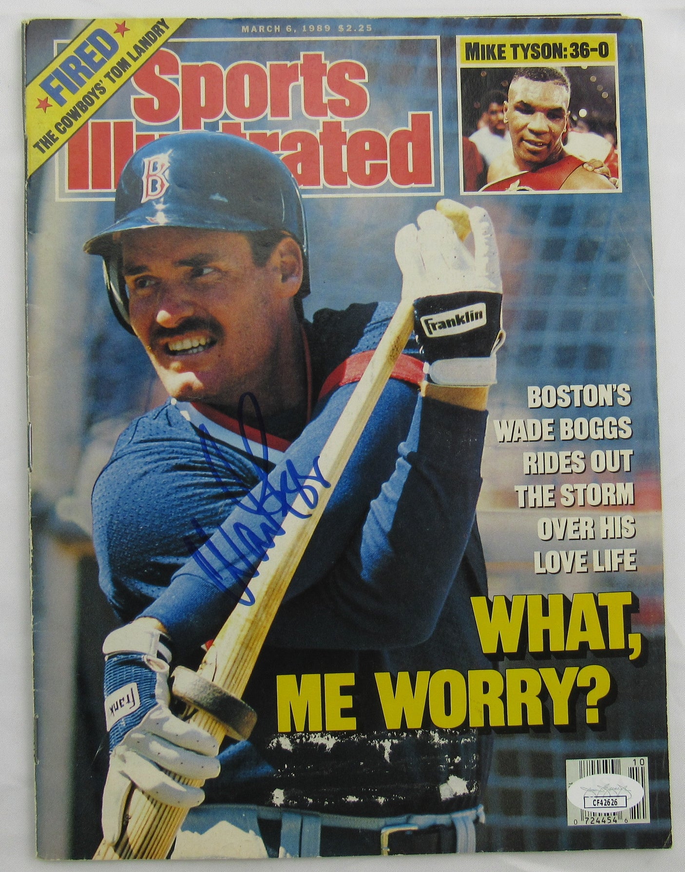 Wade Boggs Signed Auto Sports Illustrated Magazine JSA CF42626
