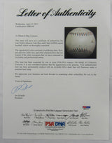 Walter Johnson Sam Rice Clark Griffith Signed Auto Baseball PSA/DNA LOA M86144