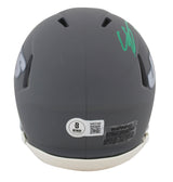 Jets Ahmad "Sauce" Gardner Signed Slate Speed Mini Helmet W/ Case BAS Witnessed