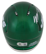 Jets Ahmad "Sauce" Gardner Signed 2019-23 Speed Mini Helmet BAS Witnessed
