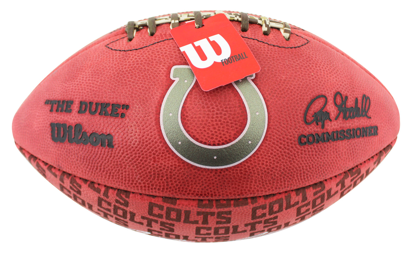 Colts Anthony Richardson Signed Wilson "Duke" Team Showcase Football W/ Case Fan
