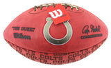 Colts Anthony Richardson Signed Wilson "Duke" Team Showcase Football W/ Case Fan