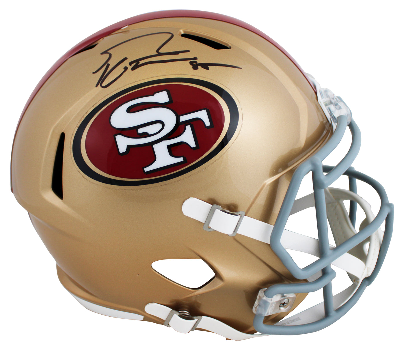 49ers George Kittle Authentic Signed Full Size Speed Rep Helmet BAS Witnessed