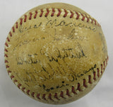 Mel Ott Carl Hubbell Travis Jackson +21 1936 Giants Team Auto Signed Baseball PSA/DNA LOA S74095
