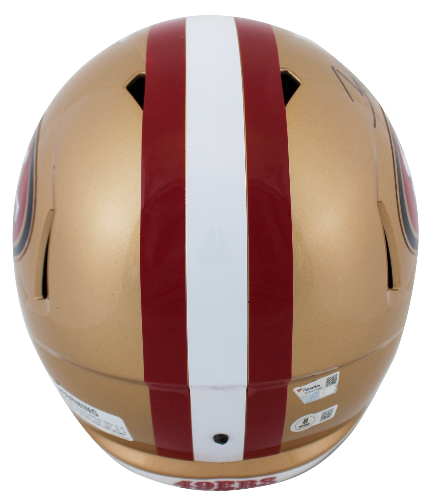 49ers Joe Montana & Jerry Rice Signed Full Size Speed Rep Helmet W/ Case BAS
