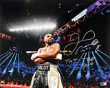 Floyd Mayweather "TBE, TMT, 50-0" Signed 16x20 Horizontal Photo BAS #BP00956