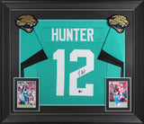 Travis Hunter Authentic Signed Teal Pro Style Jersey Autographed BAS Witnessed