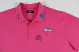 John Daly Signed Match Worn Pink FOH Loudmouth Polo Shirt BAS #JD36BH00342