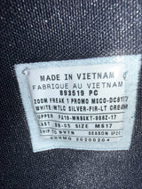 Giannis Antetokounmpo Autographed 2019 Player Exclusive (PE) Promo White, Metallic Silver & Fir Nike Zoom Freak 1 Shoes Milwaukee Bucks Size 17 Beckett BAS Witness Stock #252757