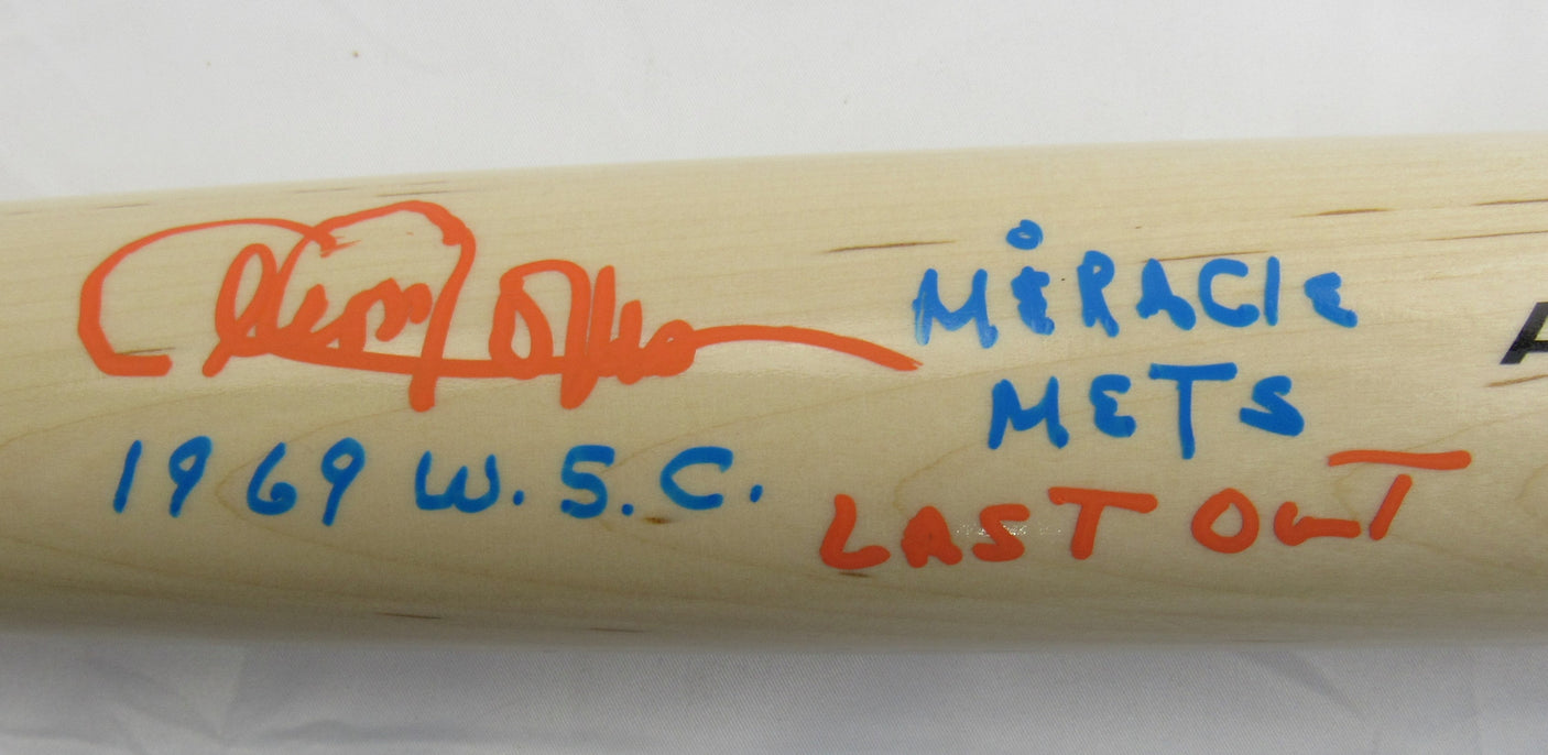 Cleon Jones Signed Auto Autograph Rawlings Baseball Bat w/ Multiple Insc JSA COA