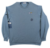 John Daly Signed Match Worn Light Blue Johnstons of Elgin Cashmere Sweater BAS