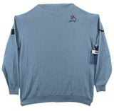 John Daly Signed Match Worn Light Blue Johnstons of Elgin Cashmere Sweater BAS