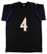 Zay Flowers Authentic Signed Black Pro Style Jersey Autographed BAS