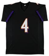 Zay Flowers Authentic Signed Black Pro Style Jersey Autographed BAS
