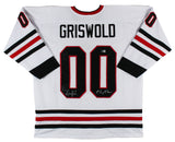 Chevy Chase & Randy Quaid Christmas Vacation Signed White Pro Style Jersey BAS W