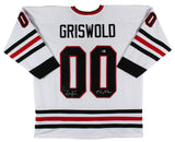 Chevy Chase & Randy Quaid Christmas Vacation Signed White Pro Style Jersey BAS W