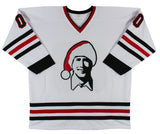 Chevy Chase & Randy Quaid Christmas Vacation Signed White Pro Style Jersey BAS W