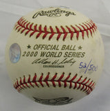 Andy Pettitte Signed 2000 World Series Logo Rawlings Baseball JSA CL29229