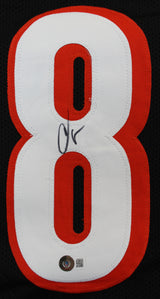 Chad Johnson Authentic Signed Black Pro Style Jersey BAS Witnessed