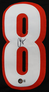 Chad Johnson Authentic Signed Black Pro Style Jersey BAS Witnessed