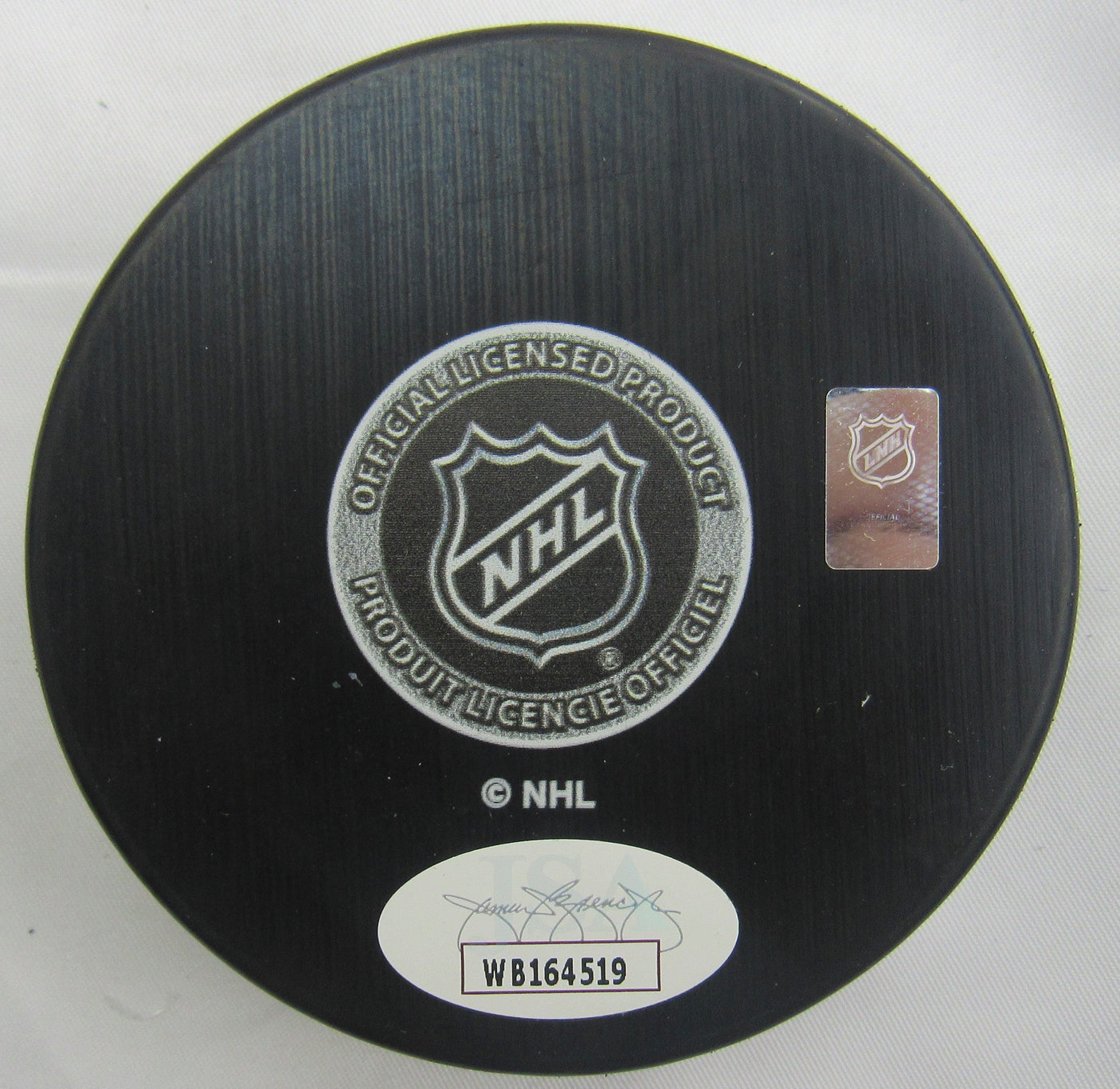 Mike Richter Signed Auto Rangers Puck w/ Insc JSA WB164519