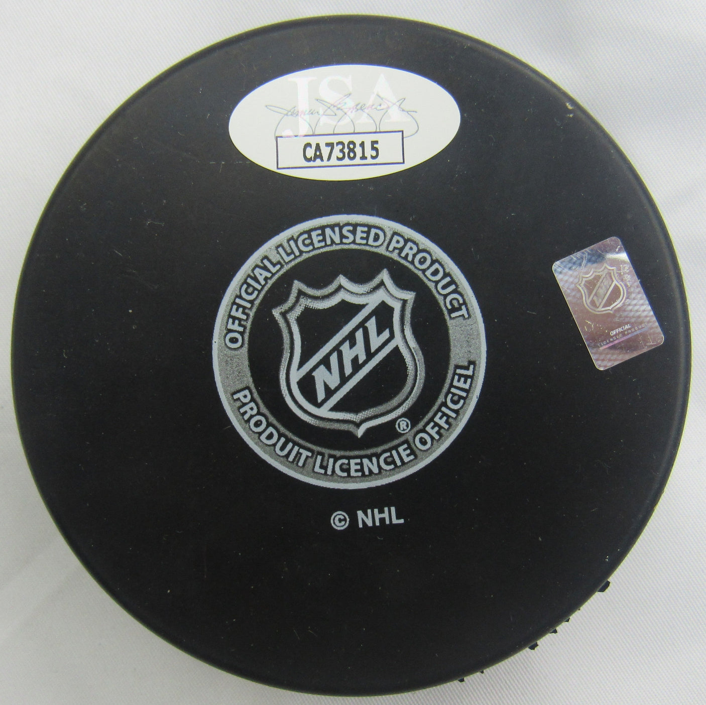 Chris Chelios Signed Auto Red Wings Puck w/ Insc JSA CA73815
