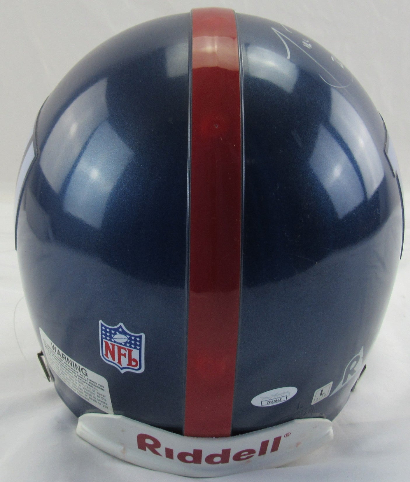 Tiki Barber Signed Auto NY Giants Full Size Helmet Proline JSA CF42668