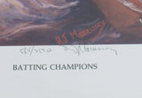 Tony Gwynn Wade Boggs Signed 16x20 Lithograph JSA CF42666