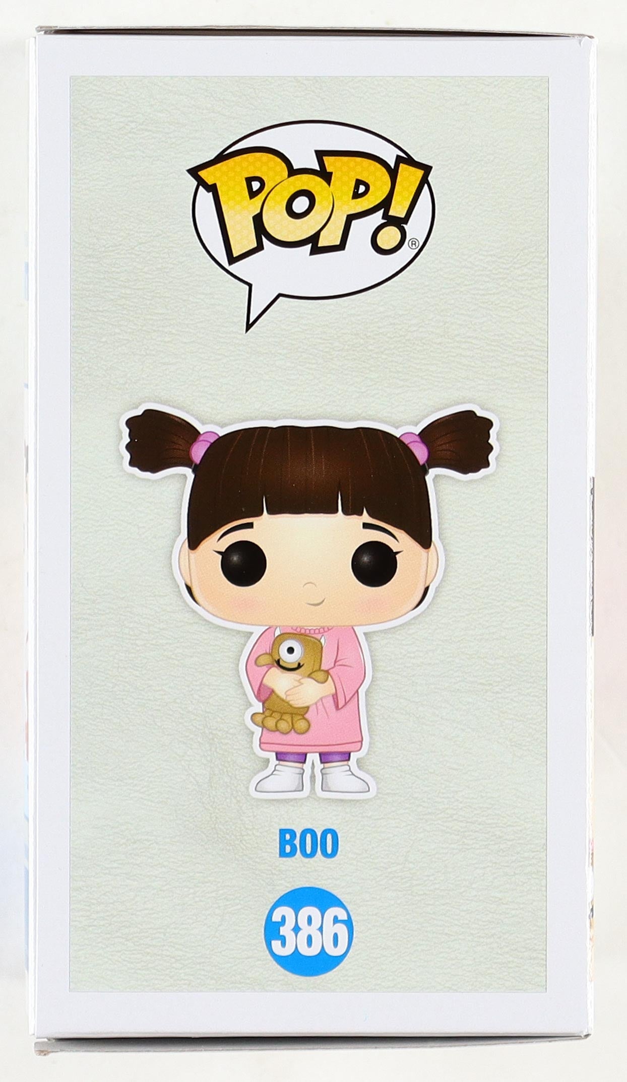 Mary Gibbs Signed "Monster's Inc." #386 Funko Pop! Inscribed "Boo" (JSA)