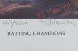 Tony Gwynn Wade Boggs Dual Signed 16x20 Lithograph JSA CF42667