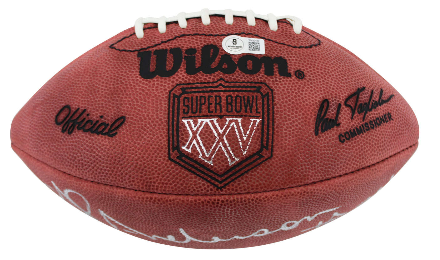 Giants Ottis Anderson "SB XXV MVP" Signed Official SB XXV Logo Nfl Football BAS