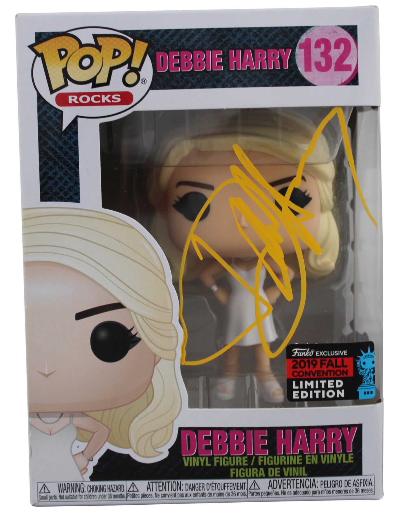 Debbie Harry Blondie Signed #132 Pop! Rocks Funko Pop Vinyl Figure BAS #AD77130