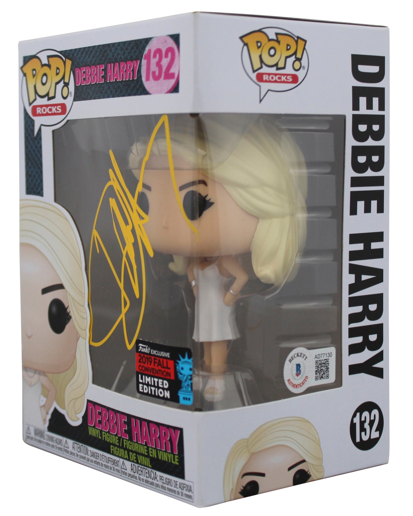 Debbie Harry Blondie Signed #132 Pop! Rocks Funko Pop Vinyl Figure BAS #AD77130