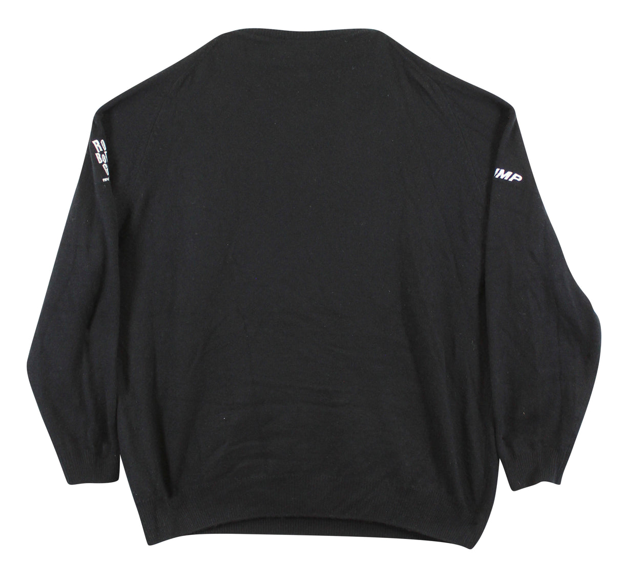 John Daly Signed Match Worn Black Johnstons of Elgin Cashmere Sweater BAS