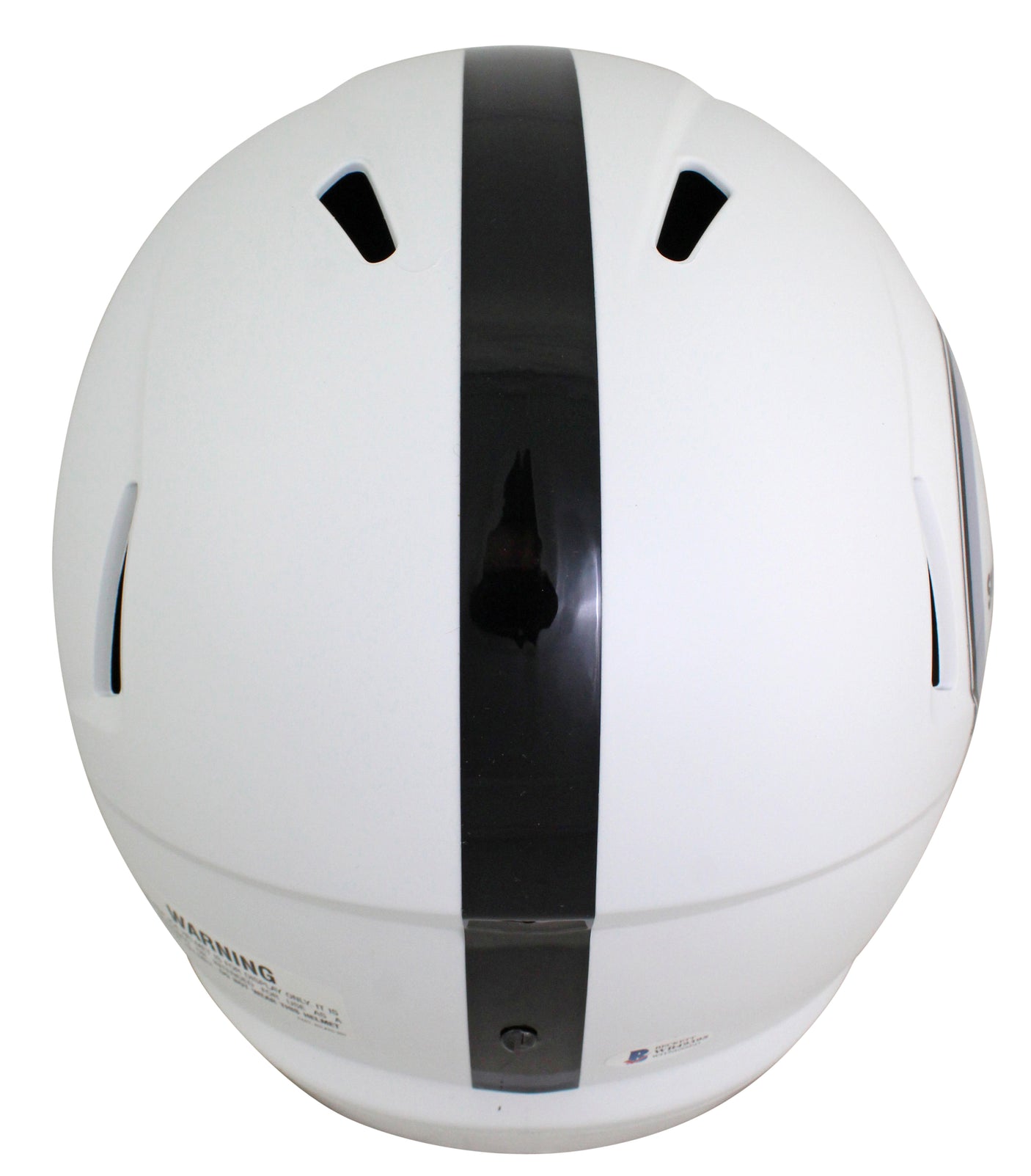 Steelers Joe Greene "HOF 87" Signed Flat White F/S Speed Rep Helmet BAS Witness