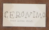 Geronimo Authentic Signed & Framed 1.5x3 Cut Signature JSA #YY12925