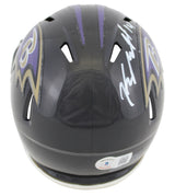Ravens Kyle Hamilton Signed Speed Mini Helmet w/ White Sig & Case BAS Witness
