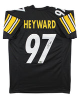 Cam Heyward Authentic Signed Black Pro Style Jersey Autographed BAS Witnessed